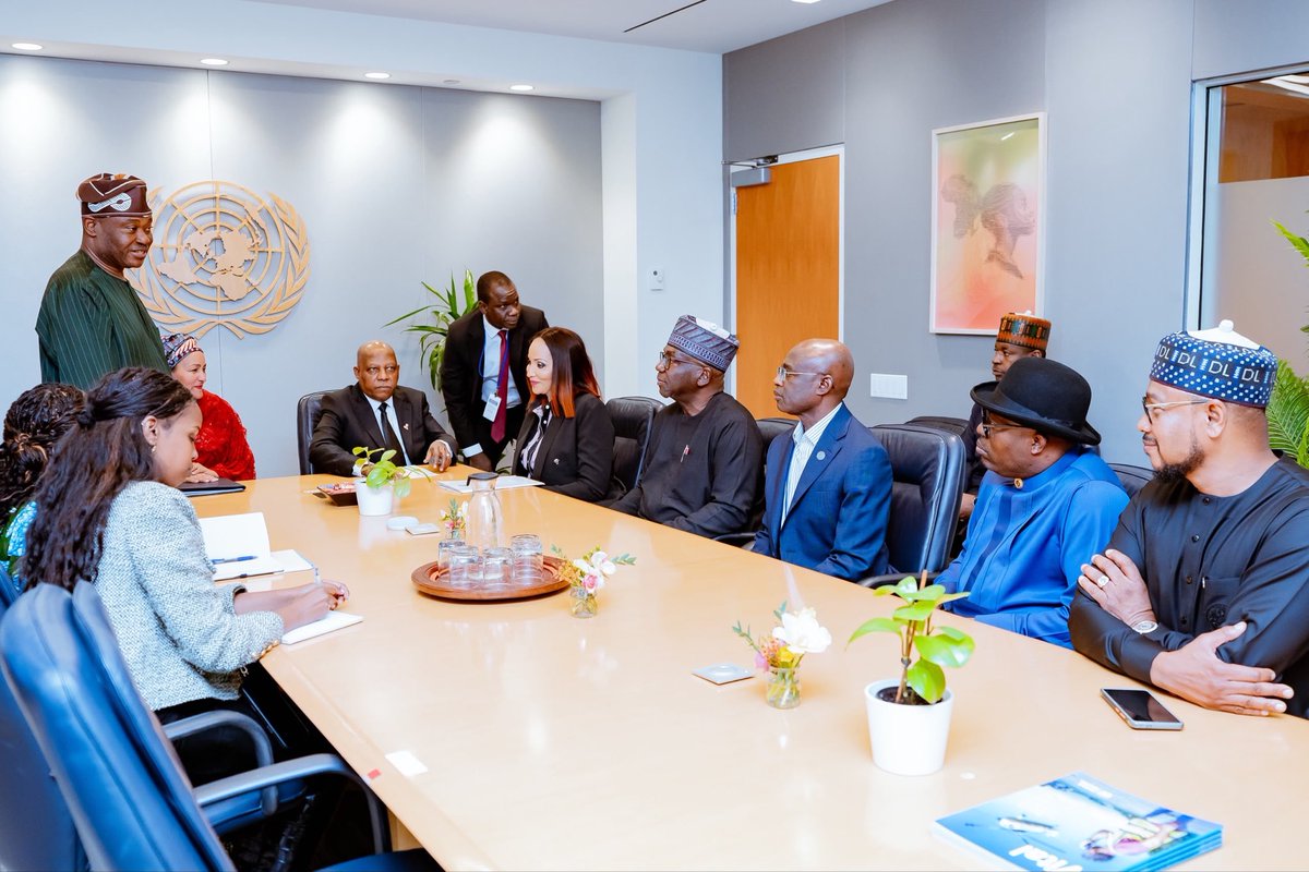 officialSKSM's tweet photo. Vice President @KashimSM has said Africa’s continued exclusion from permanent membership of the United Nations (@UN) Security Council undermines the fairness and legitimacy of the global governance system.

He reaffirmed Nigeria’s support for urgent reform of the United Nations, noting that the nation would remain a dependable partner in efforts to rebuild trust among nations, defend international law, and address hunger, violence, and exclusion.

VP @KashimSM stated this on Friday during a meeting with United Nations Deputy Secretary-General Hajiya @AminaJMohammed on the sidelines of the 81st United Nations General Assembly in New York.

He commended the UN Secretary-General, @antonioguterres, for his consistent support for a more representative Security Council, particularly his declaration that a 21st-century Council without permanent African representation is “unjust and indefensible.”