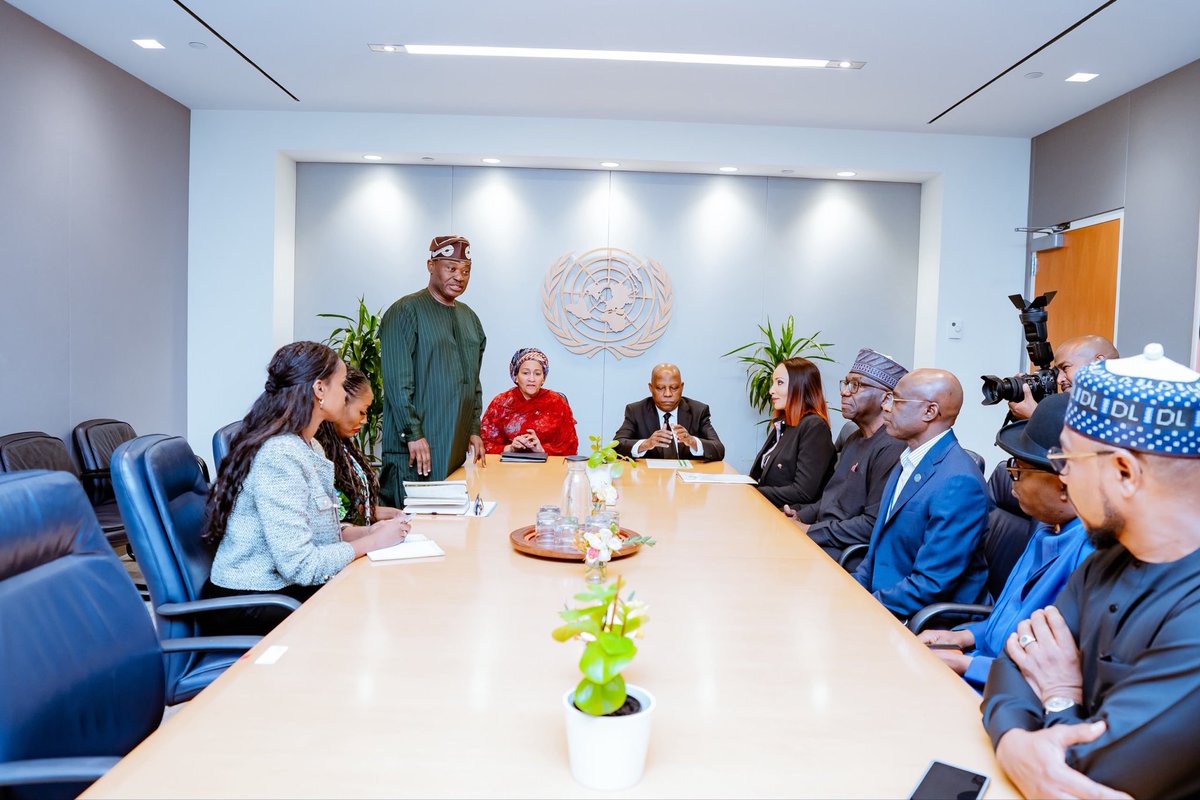 officialSKSM's tweet photo. Vice President @KashimSM has said Africa’s continued exclusion from permanent membership of the United Nations (@UN) Security Council undermines the fairness and legitimacy of the global governance system.

He reaffirmed Nigeria’s support for urgent reform of the United Nations, noting that the nation would remain a dependable partner in efforts to rebuild trust among nations, defend international law, and address hunger, violence, and exclusion.

VP @KashimSM stated this on Friday during a meeting with United Nations Deputy Secretary-General Hajiya @AminaJMohammed on the sidelines of the 81st United Nations General Assembly in New York.

He commended the UN Secretary-General, @antonioguterres, for his consistent support for a more representative Security Council, particularly his declaration that a 21st-century Council without permanent African representation is “unjust and indefensible.”