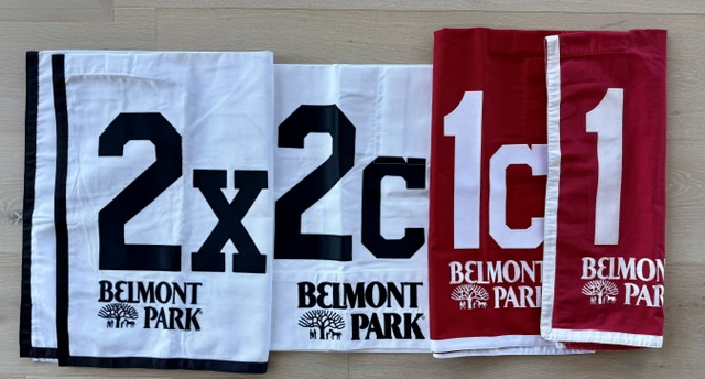 AfterFinishLine's tweet photo. Rain go away! Stay safe in the Nor'easter east coasters &amp; Thoroughbreds. No racing at @TheNYRA today. We just listed #BelmontPark/Aqueduct saddle towels for sale, https://t.co/mm0Qvvn8n2. Both Belmont post #5 already sold-may be a tribute to #AmericanPharoah's Triple Crown win? https://t.co/ryEbrj4qPQ
