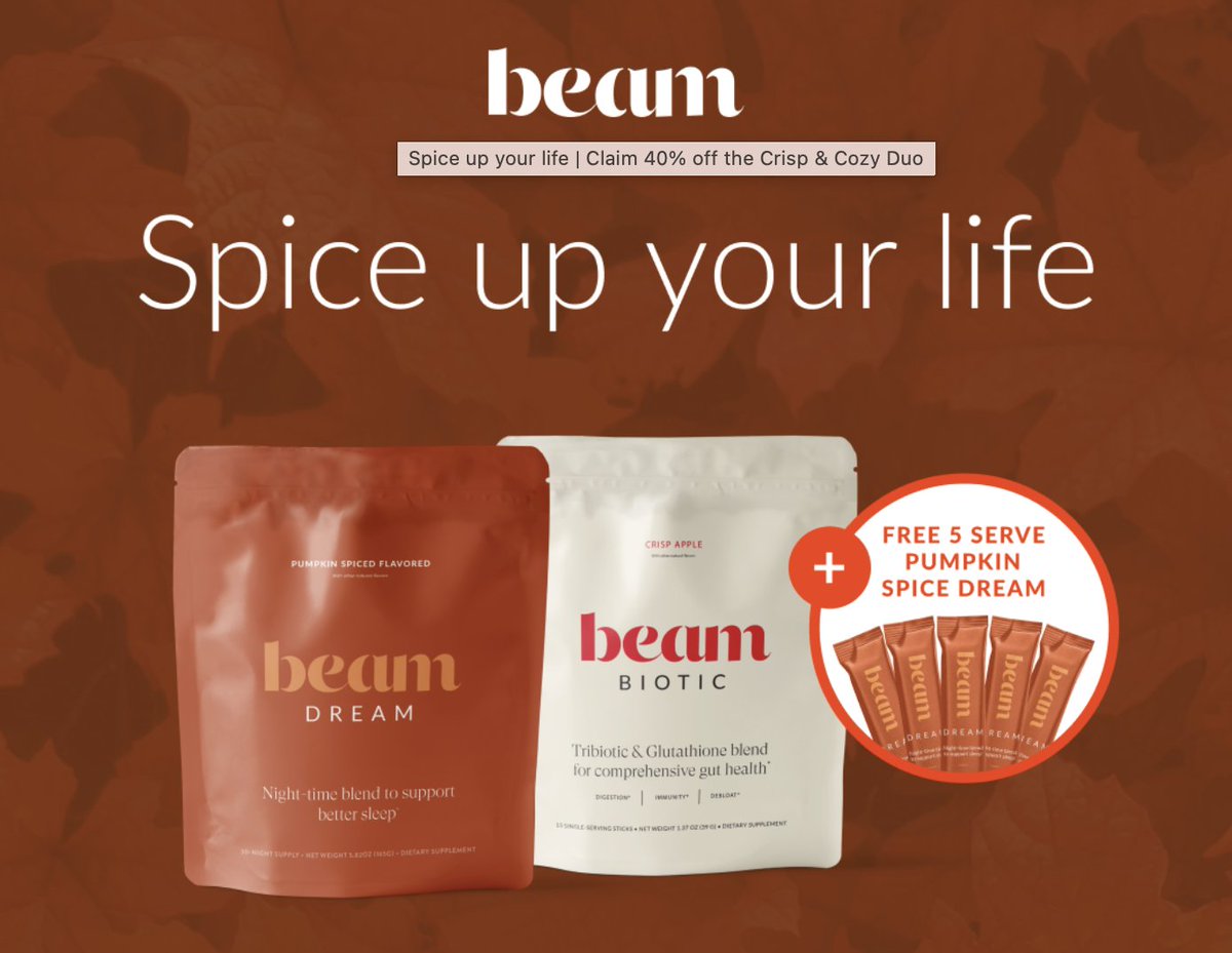 ktnjaeng's tweet photo. @SteveDeaceShow Are we going to need to suffer through pumpkin spice commercials for BEAM? https://t.co/N4vKkqmZzC