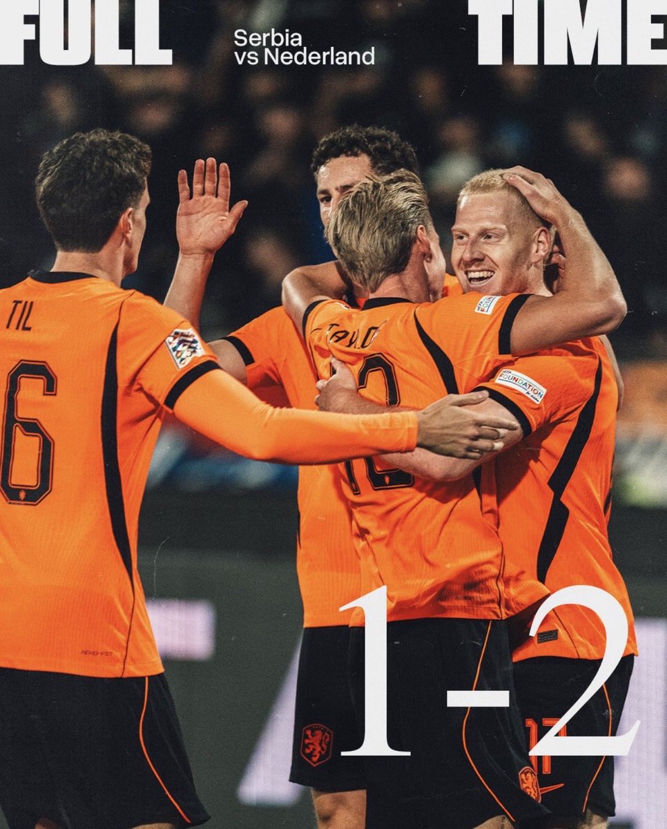 Hollanda_TR's tweet photo. MAÇ BİTTİ! 3 PUAN BİZİM OLUYOR!!! 💪🦁🧡🇳🇱

2-1 | MS

#SERNED https://t.co/s1hL2evveo