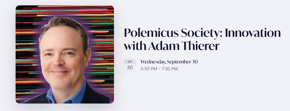 _JaceWhite's tweet photo. If you want to learn more from Adam about the best ways to fight the anti-progress class, join us on Wednesday for the Polemicus Society’s next debate workshop: https://t.co/tn4gXpvbpY