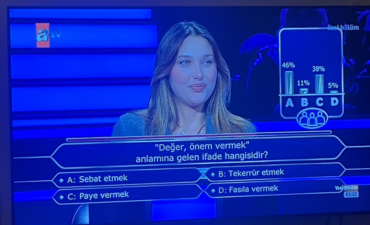 omer_art14's tweet photo. Dilimizden hangi ara bu kadar uzaklaştık? Yarışmacıyı geçtim stüdyodakiler de bilemedi şunu. https://t.co/sMnU1U1VD3