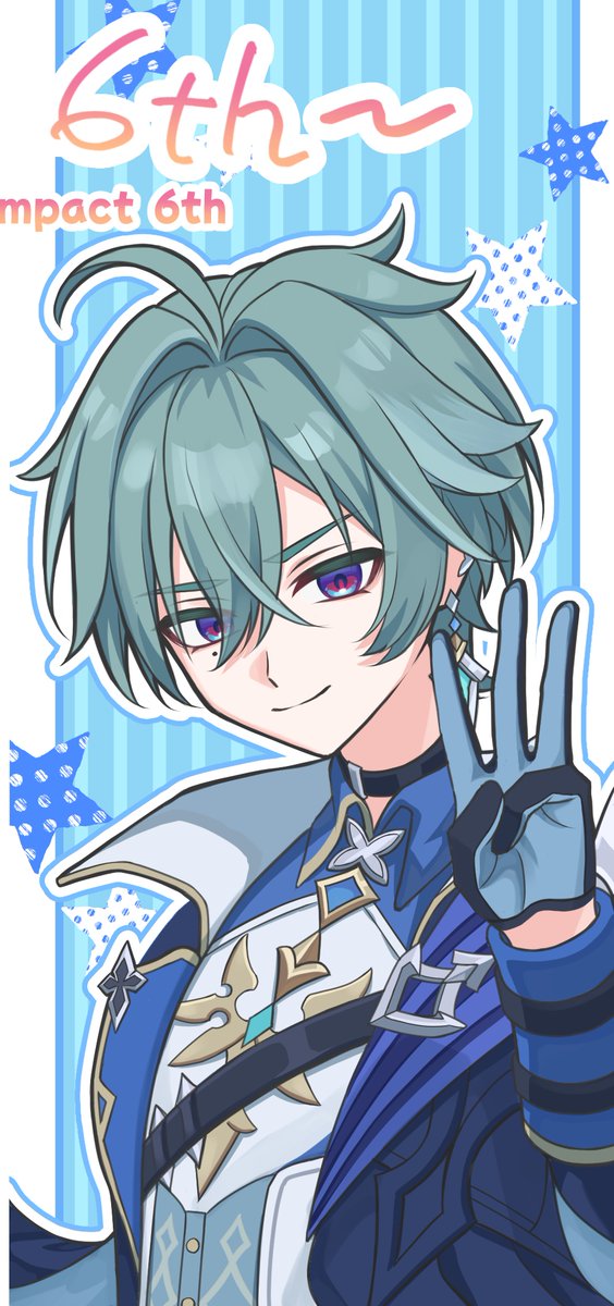 AnGoma0123's tweet photo. 原神6周年おめでとうございます！✨ https://t.co/ioYPS6lq3b