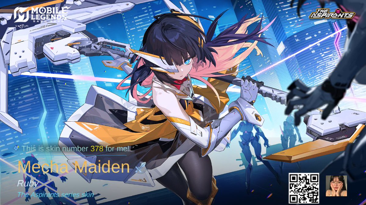 jhanize925's tweet photo. I just obtained a new skin Mecha Maiden in Mobile Legends: Bang Bang! Let's face off against the world's best MOBA players together! 
https://t.co/zc7xWSXzwc https://t.co/l8umQnJK2E