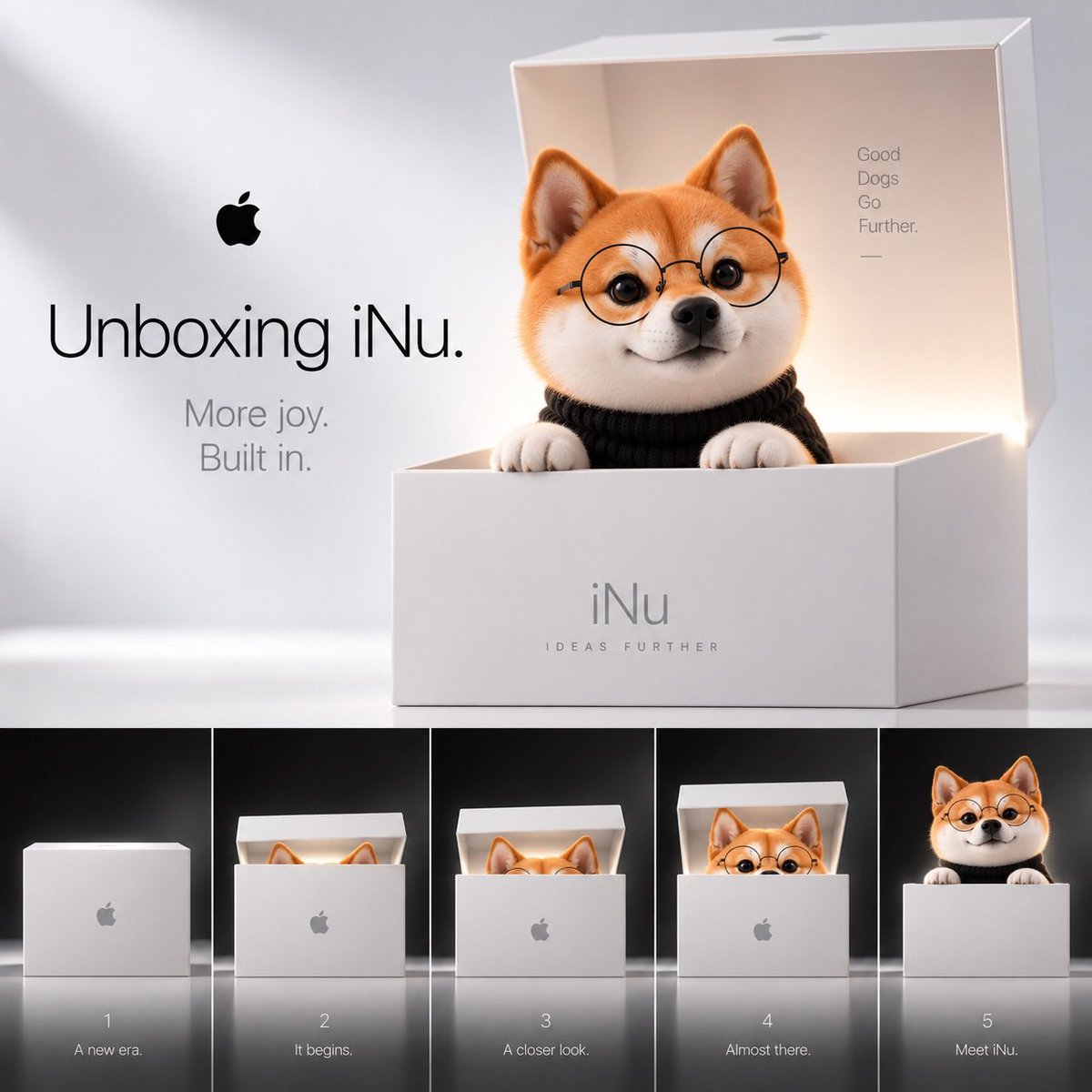 Mikesi30's tweet photo. iPhone, iPad, now iNu.

Arguably the cleanest ticker combining Apple's iconic branding with one of crypto's biggest meme categories. I think @iNuApple is undervalued at <$10m MC.

Here's why:
- INUs have been at the centre of multiple meme cycles, with several $100m+ runners. Apple + cute dogs is a simple, relatable meme that everyone can understand.
- Stock tokens are still a major meta on RH Chain. INU is paired with one of the world's largest stocks and most recognisable consumer brands, combining two narratives with broad retail appeal. Hold iNu, earn APPL. 
- Bullish on the @longdotxyz ecosystem. Deep liquidity that continues to compound, alongside curated support for promising projects. I've spoken with INU team members, who have been in contact with LONG founders since day one. I expect that relationship to deepen as INU grows.
- $AI has paved the way for PvE and a holding culture across the LONG ecosystem. $INU complements this, with several of its top holders also being major $AI holders.
- @theunipcs and I often share ideas, and I haven't seen him this bullish on a meme since USELESS, which was one of my best-performing trades. Good to have confluence with strong holders who think long term and are willing to dog it out through any market conditions.

Still relatively low mcap - I like the R/R here.