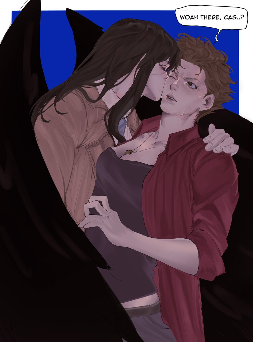ruinyourfate's tweet photo. kiss your buddies goodnight #spn #destiel https://t.co/i4WLJpbply