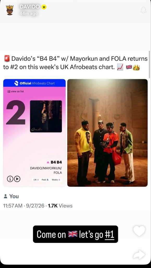 wizkidgirlie's tweet photo. See wetin davido dey post for Snapchat, na this one them dey compare to Wizkid https://t.co/TyZfoqmHHv