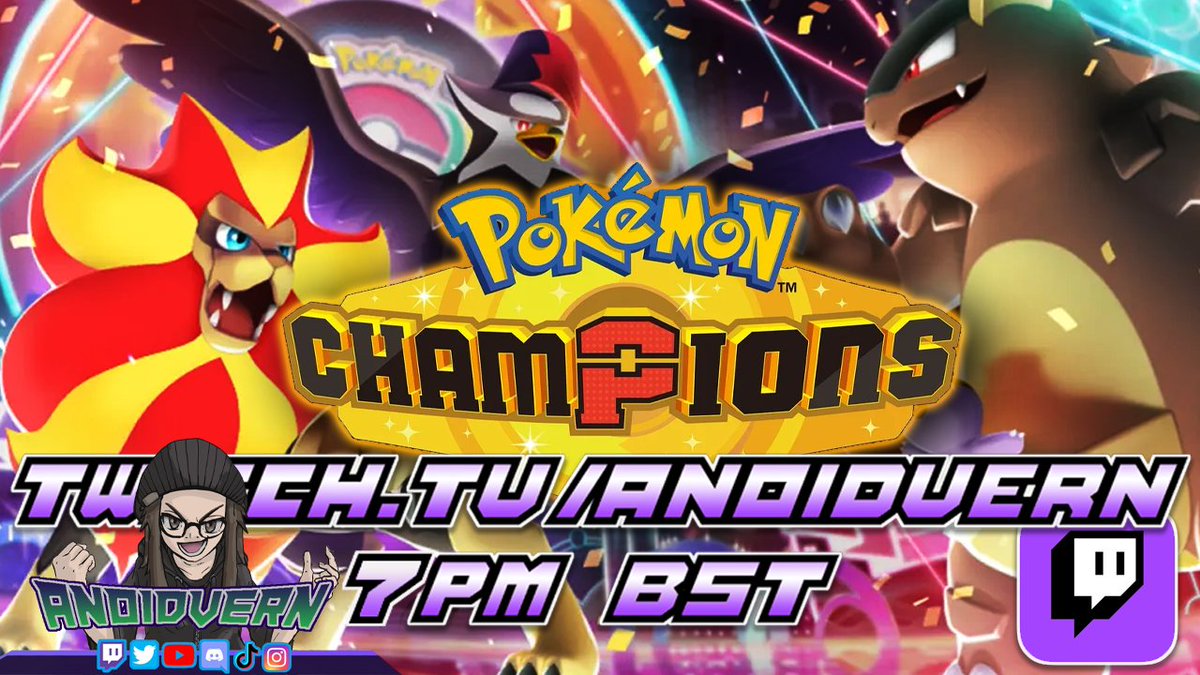 anoidvern's tweet photo. Tonight 7PM BST Pokemon champions we're doing Pokemon TCG packs decide our teams!!! Hope you can make it. Link below- https://t.co/9WxJBkRNpy
#pokemon #pokemonchampions #newpokemon #vgc #battles #pokemonbattles #competivive #competivivepokemon #stream #twitch #live #gaming https://t.co/SguDMyhcWO