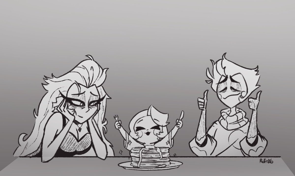 RoFroYo's tweet photo. Early mornings with Char-Char #HazbinHotel #hazbinhotelfanart https://t.co/LDUUYApWZz