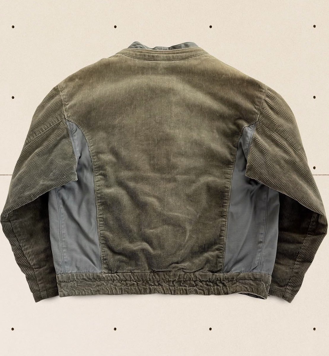 theattractmag's tweet photo. 80s marithé &amp; françois girbaud duo fabric faux layered belt buckle jacket https://t.co/FZ13fuUJZe