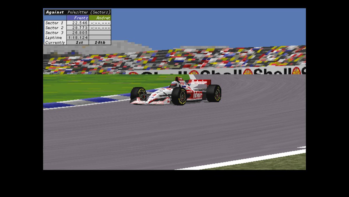 Gp2Joey's tweet photo. 1/6/1996
#F1 Rd7/16 #SpanishGP
SAT QUALIFYING
1:20pm

Michael #Andretti rounds the penultimate corner as the American gears up for his flying laps...
#RetroF1 #Retrogaming #Formula1 #GrandPrix https://t.co/c9vVGh65d8