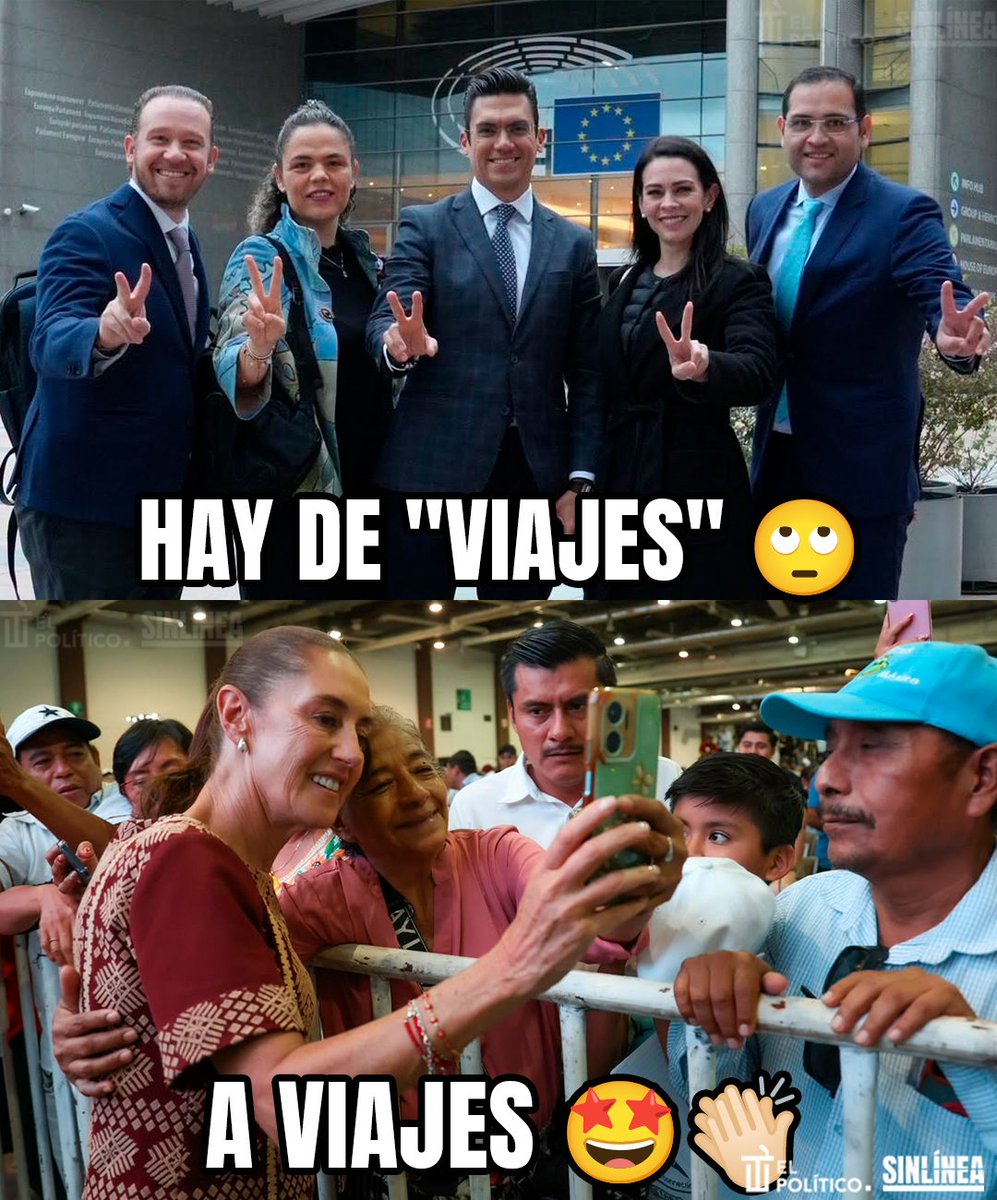 SinLinea_Mx's tweet photo. Hay niveles 💅🏻

🔴 Mientras la oposición huye a lloriquear a #Europa, #Sheinbaum (@Claudiashein) recorre el país para rendir cuentas a la gente 😍 | Y luego se preguntan por qué #Morena sigue ganando 😂👇🏻 https://t.co/sFuiAtK7Ur