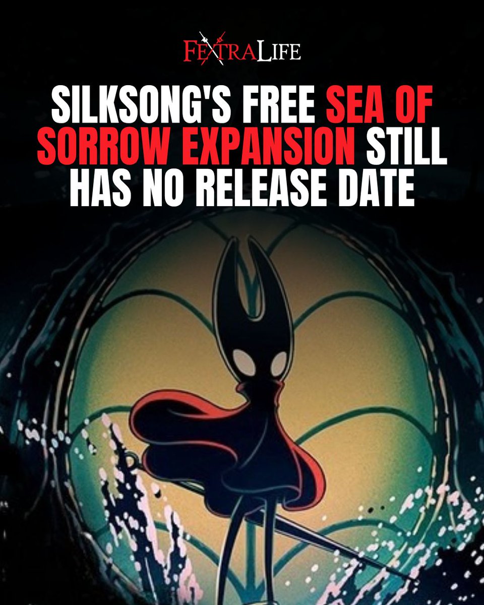 Fextralife's tweet photo. #Silksong's free expansion takes Hornet across and beneath the sea, and fans are still waiting on a date. #TeamCherry promised it for 2026. https://t.co/C81XmJUfWC https://t.co/6WwfzKKxCF