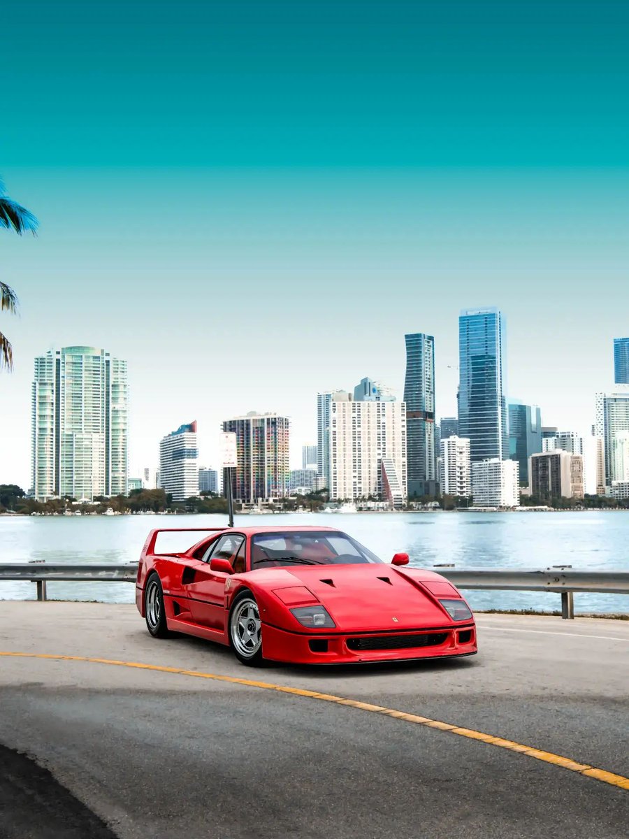 Retromania4ever's tweet photo. ✅⬜🟥 1990 #Ferrari F40 ❤️‍🔥 
2.9-liter twin-turbocharged V8
478 horsepower https://t.co/C8NfCb6HNx