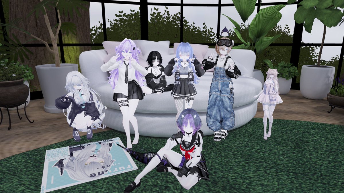 simesaba_VRC's tweet photo. 7月始めた人向けの同好会行ってきました！ルルネいっぱいいたー！
#VRchat #rurune #rurune3D https://t.co/oe4BluFTRM