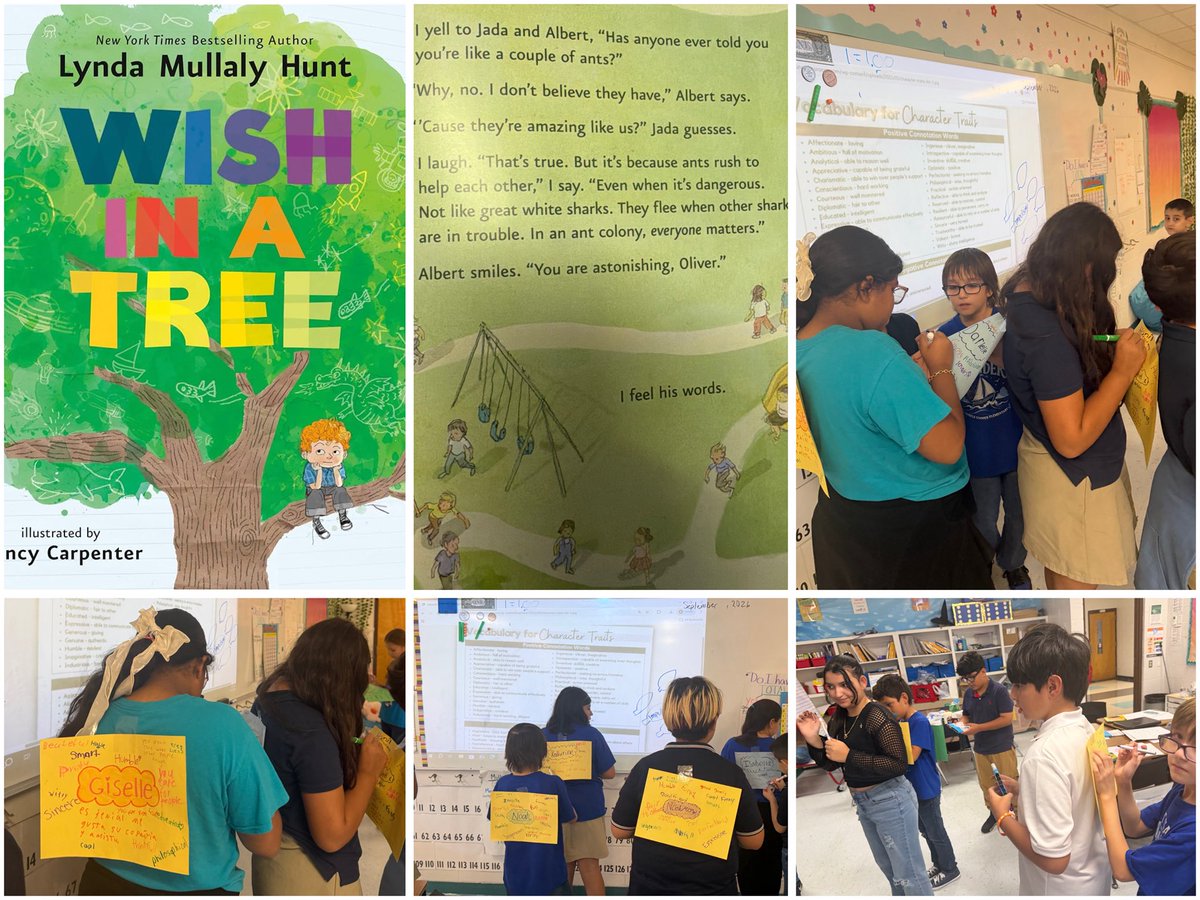 APerez_MCE's tweet photo. 📚Book of the Month: Wish in a Tree! 

We explored how our differences make our classroom colony stronger. Students celebrated what makes their classmates unique by writing about one another and creating trees that represent their special qualities. 🍂
@NoraMacias_MCE @MHerna_MCE https://t.co/HY2Rh0o7qC