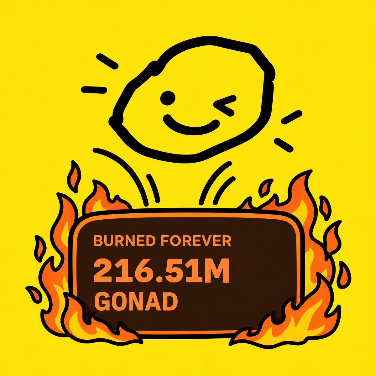 Gonad_GO's tweet photo. over 21% of GONAD is now burned forever https://t.co/rNsJKxQ7IW