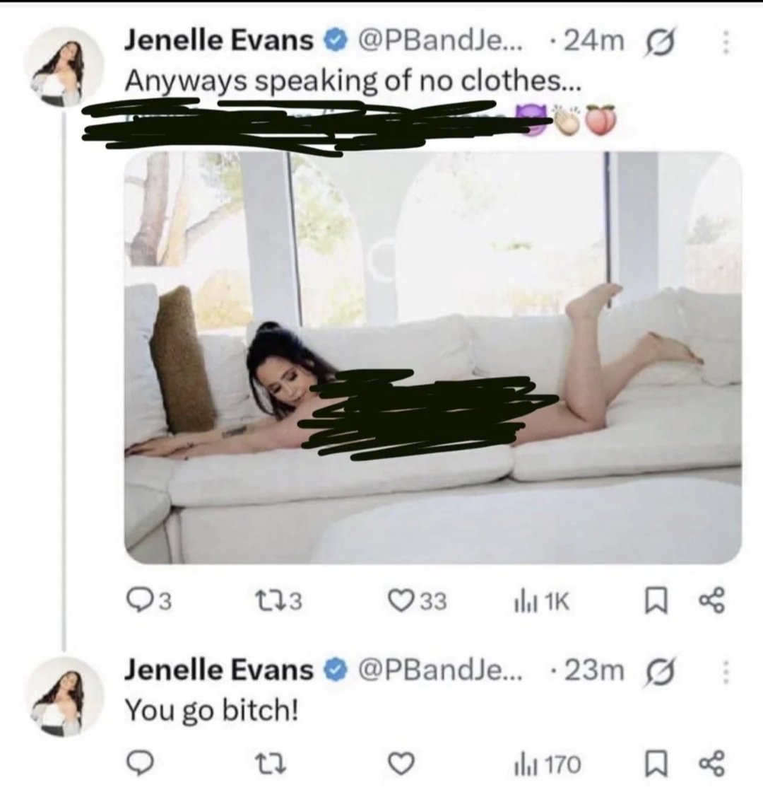 maryjanechic's tweet photo. @PBandJenelley_1 🤣🤣🤣🤣🤣🤣🤣🤣🤣

You should spread awareness that you're a fat lazy bum that charges Lamborghini prices for Honda content and allows pedophiles and dog killer around your children. Dumbass bitch. https://t.co/PoU6mZtBO5