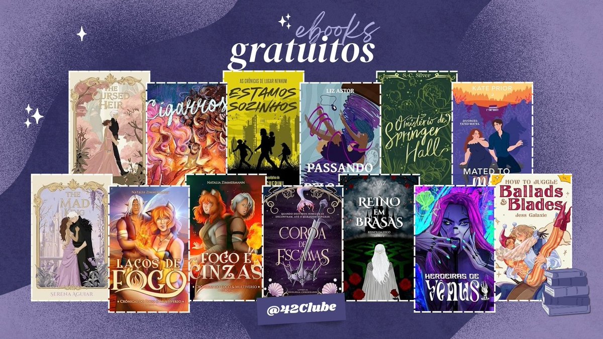 42Clube's tweet photo. ☕︎ E-books GRATUITOS hj 27/09
                                              — a thread 💜 https://t.co/yb0vlNiXlq