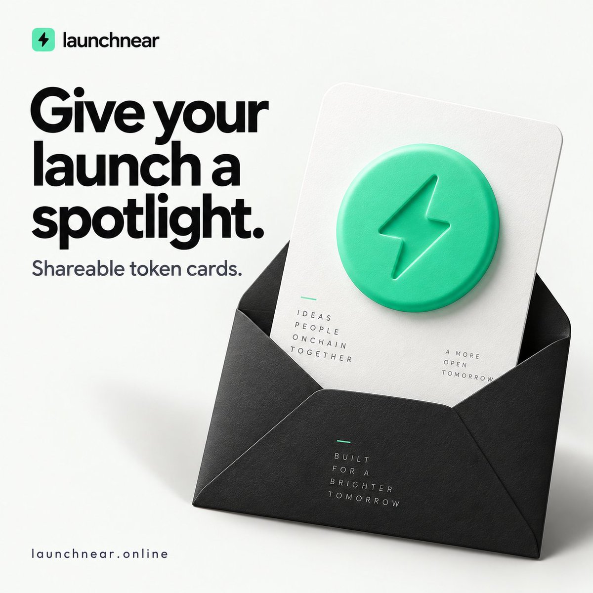LaunchNear's tweet photo. Make your token easy to share.

Open a token page and tap Share launch card: preview the artwork, download a PNG or copy a direct buy link. Share it wherever your community gathers.

https://t.co/USB91jqUZJ https://t.co/g4iW7VVlG5