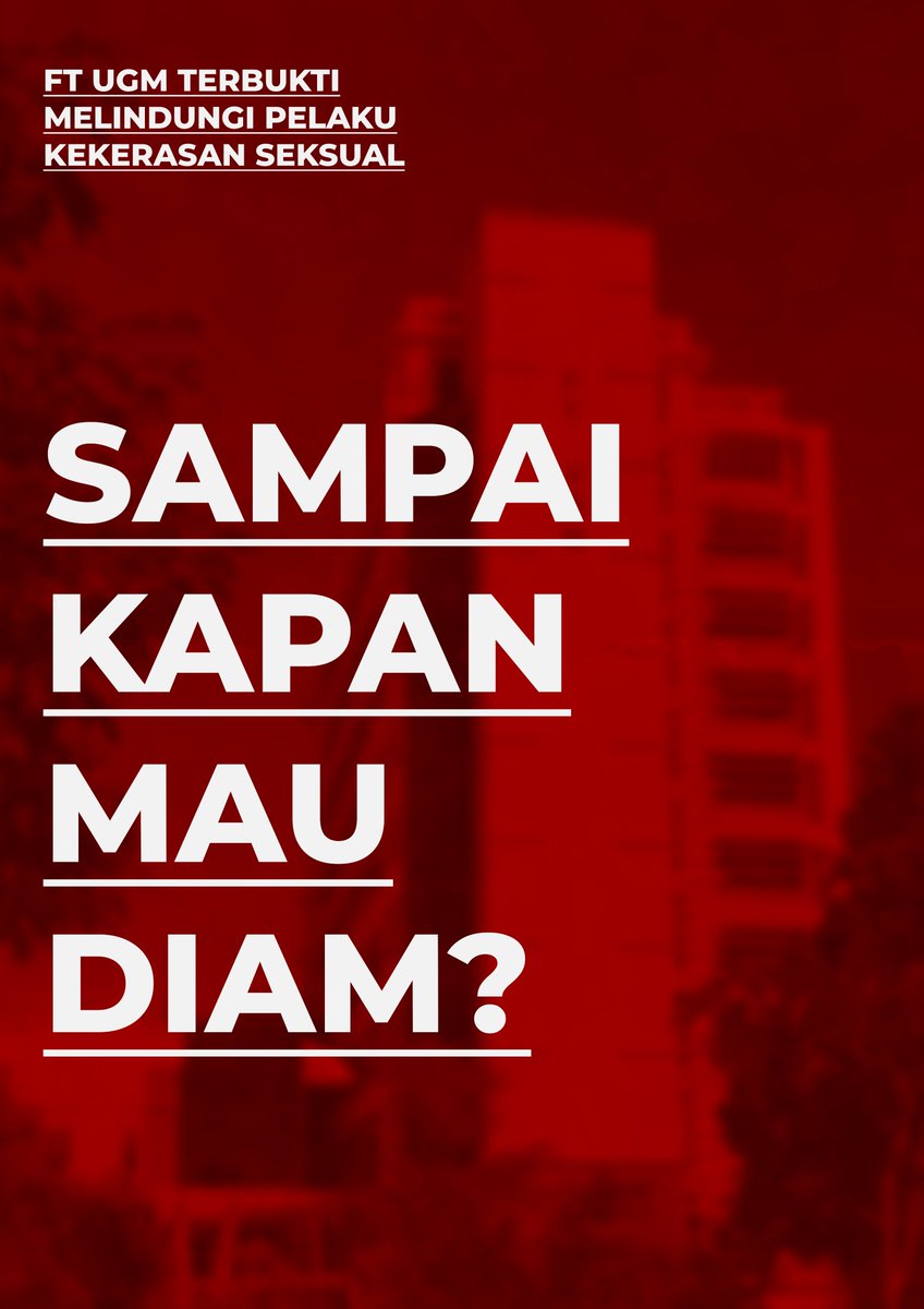 beridiawow's tweet photo. kita langgar she lu teriak paling kenceng giliran kasus serius lu nyuruh kita diem SHAME ON YOU @FTUGM https://t.co/XspOK6q0QV