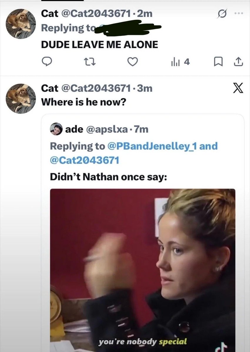 maryjanechic's tweet photo. @PBandJenelley_1 You literally talk to yourself on the internet. You need to sit down and shut the fuck up, Megamind. https://t.co/fctZUfPec1