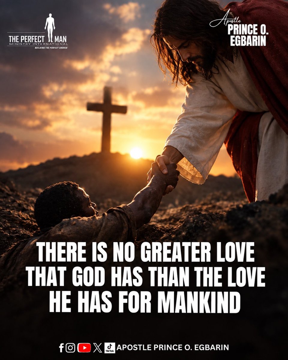 EgbarinPrince's tweet photo. ❤️ There Is No Greater Love Than The Love God Has For Mankind! 🙏🏽✨

His Love Is Unconditional, Unfailing, And Everlasting! ❤️‍🔥🙌🏽 https://t.co/JAOaqV2MEs