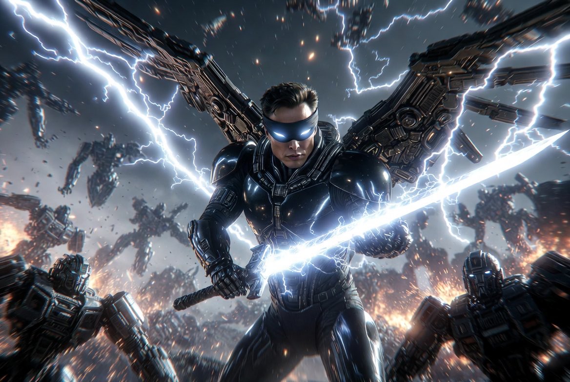 KellowanSy83's tweet photo. The Avenger battle against the demons!! 
Made by Grok. https://t.co/21VVA0Siv5