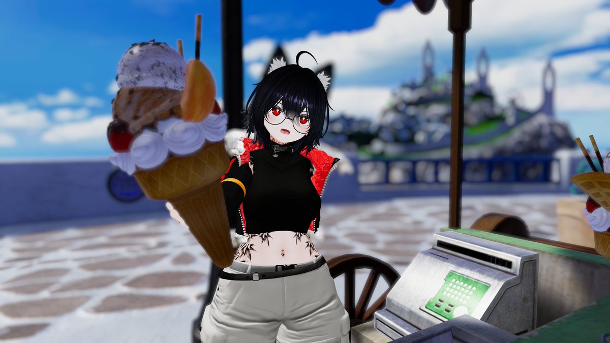 polyvrc's tweet photo. ice cream !
#VRChat #VRC #VRChatPhotography #Velle #Velle3D https://t.co/k2TJJxYs7e