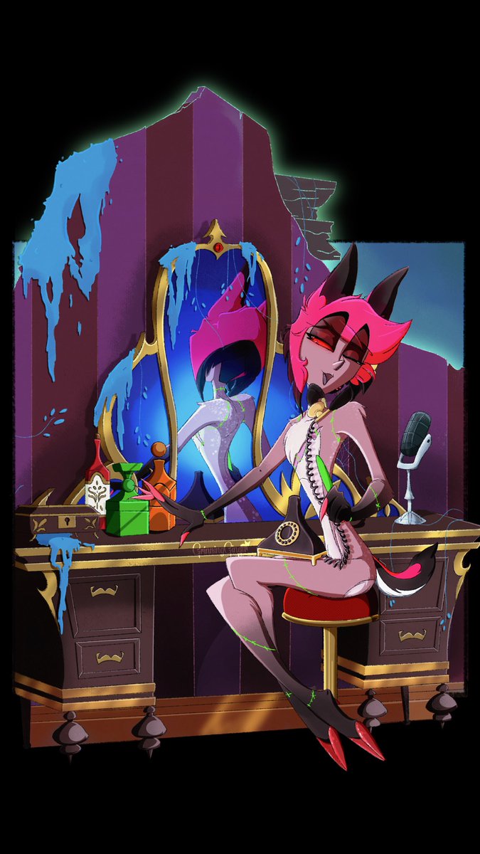 GingerGrinning's tweet photo. Gossiping on the phone.
#hazbinhotal #Alastor https://t.co/PGqpu9FlMF