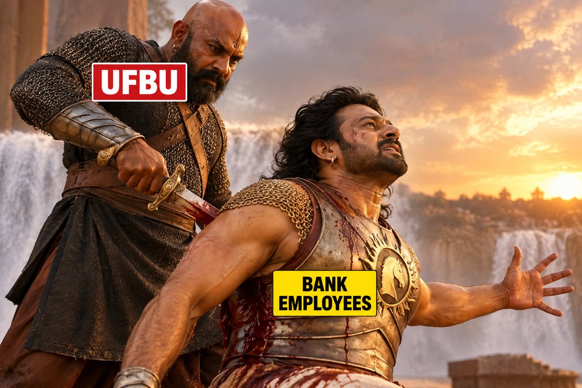 rishi_1809's tweet photo. बैंकिंग जगत का सच्चा कटप्पा कोई और नहीं नहीं बल्कि UFBU खुद है

आज भी वक्त है बैंकर्स के पास सही संगत में आओ

Nobw भारतीय मजदूर संघ यही सही संगत है

हम कह रहे है अगर 5 days नहीं दे पाए तो इंडस्ट्री से बाहर हो जाएंगे🙏🏻🙏🏻

@alashshukla @idesibanda @nobw_official @OfficialBOMOO @boioo_boi