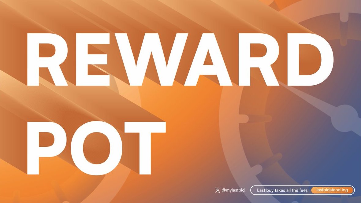 mylastbid's tweet photo. The reward pot is built from recorded shares generated by supported token activity.💰

For a completed round, 90% of those recorded round creator fees is allocated to the winner. The remaining 10% supports continued development and operation of the platform including $BID buybacks and burns.

https://t.co/dQ5NpR4vQn
https://t.co/9PyHDoGrTv