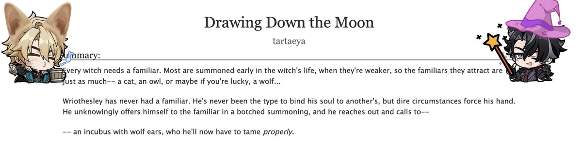 tartaeya's tweet photo. I decided to make my yearly writing challenge absolutely shameless. enjoy

#varsley
https://t.co/maryd9Ffqg https://t.co/ZwnduxAMUh