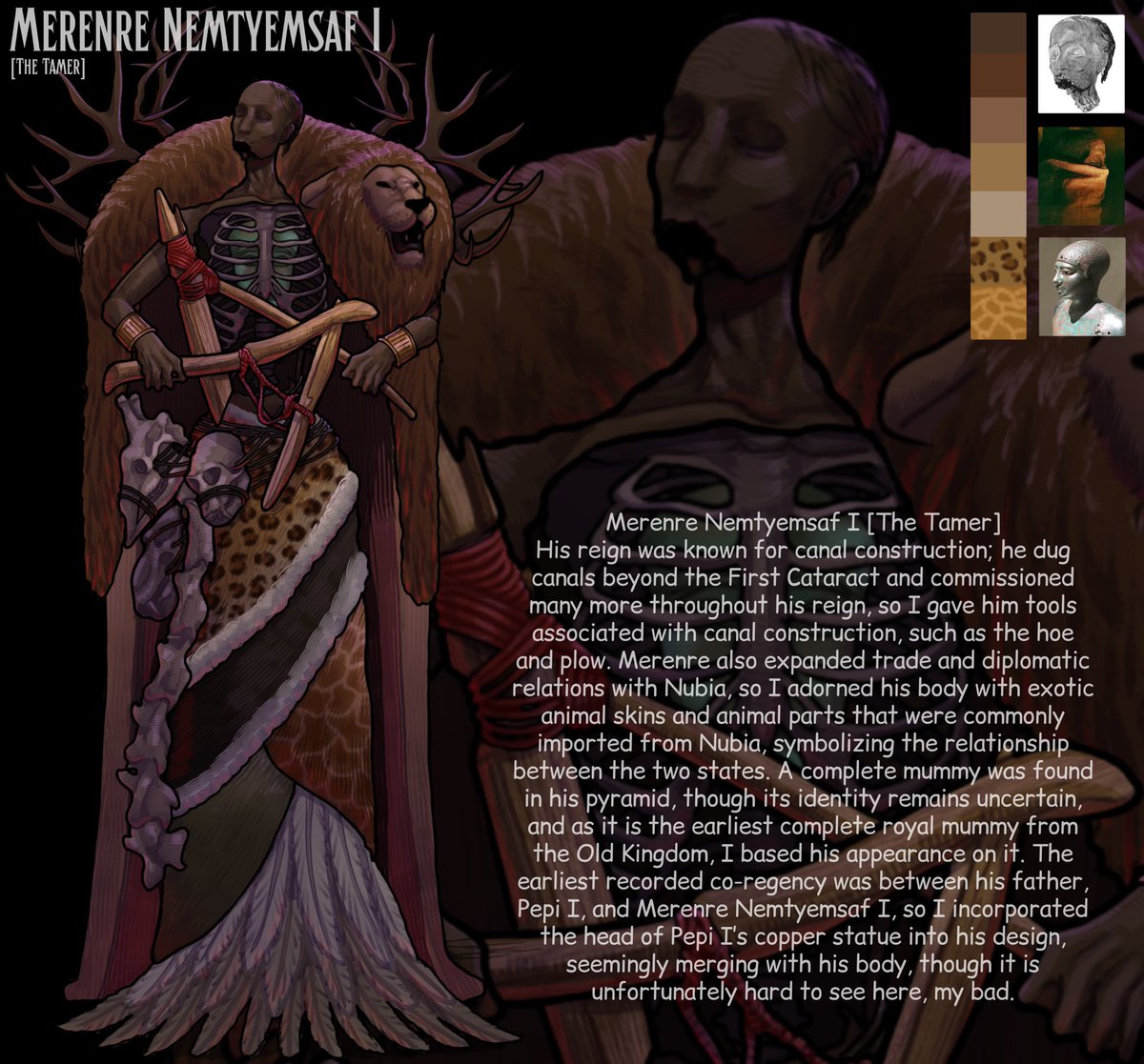 UserMaatRe_S's tweet photo. I put my blood and tear into the details and I refuse to let you see it in poor resolution, so here’s the higher quality one, I hope. More in the reply. https://t.co/3k9xhqZdMT
