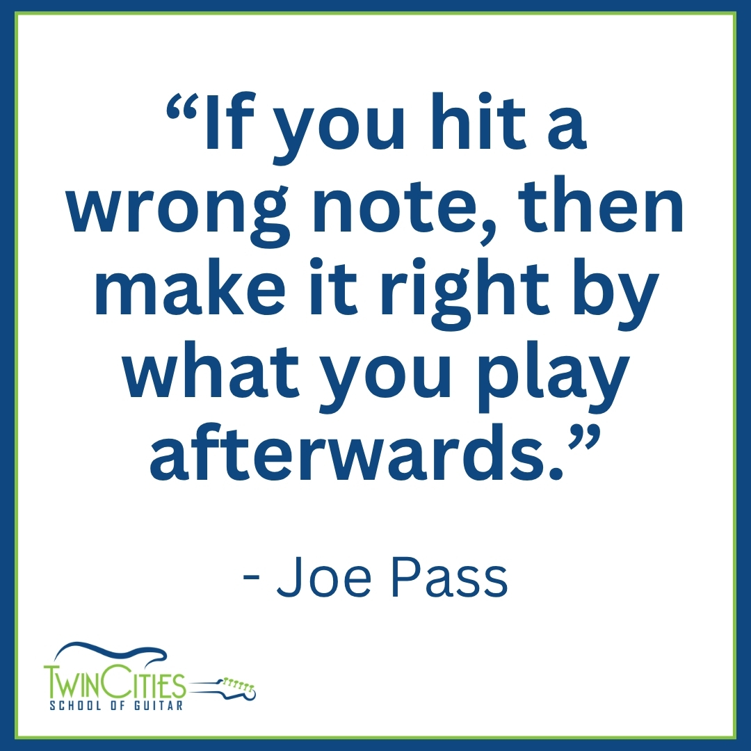 TCGuitarSchool's tweet photo. “If you hit a wrong note, then make it right by what you play afterwards.” - Joe Pass
https://t.co/mbA1Q7OVD7
#joepass #guitarist #quotes #jazzguitar #minneapolis #stpaul #guitarlessons #guitarlessonsforadults #guitarlessonsforbeginners #guitarlessonsforkids https://t.co/DZoZwTzhm2