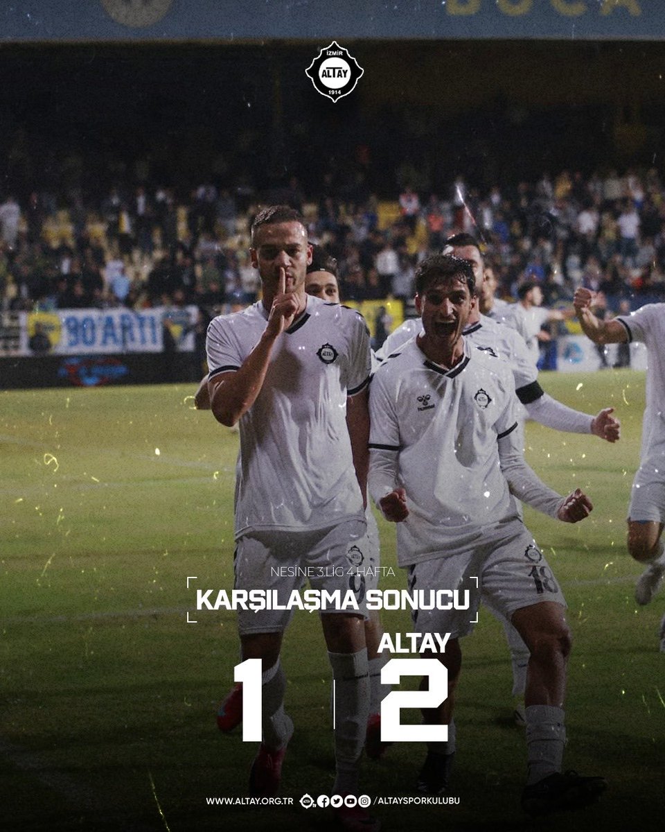 AltaySporKulubu's tweet photo. Bugün oynadığımız karşılaşmayı Büyük Altay 2-1 kazandı.

#BüyükAltay https://t.co/hl8iAwxnjf