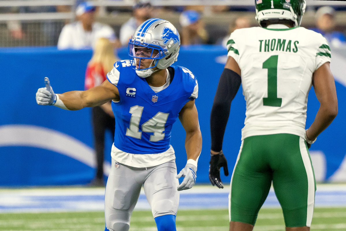 UnderdogNFL's tweet photo. Amon-Ra St. Brown TDs this season

2
2
1 (so far)

JSN is the only other WR with 5+ receiving TDs this season. https://t.co/Q7JKg9GGhF
