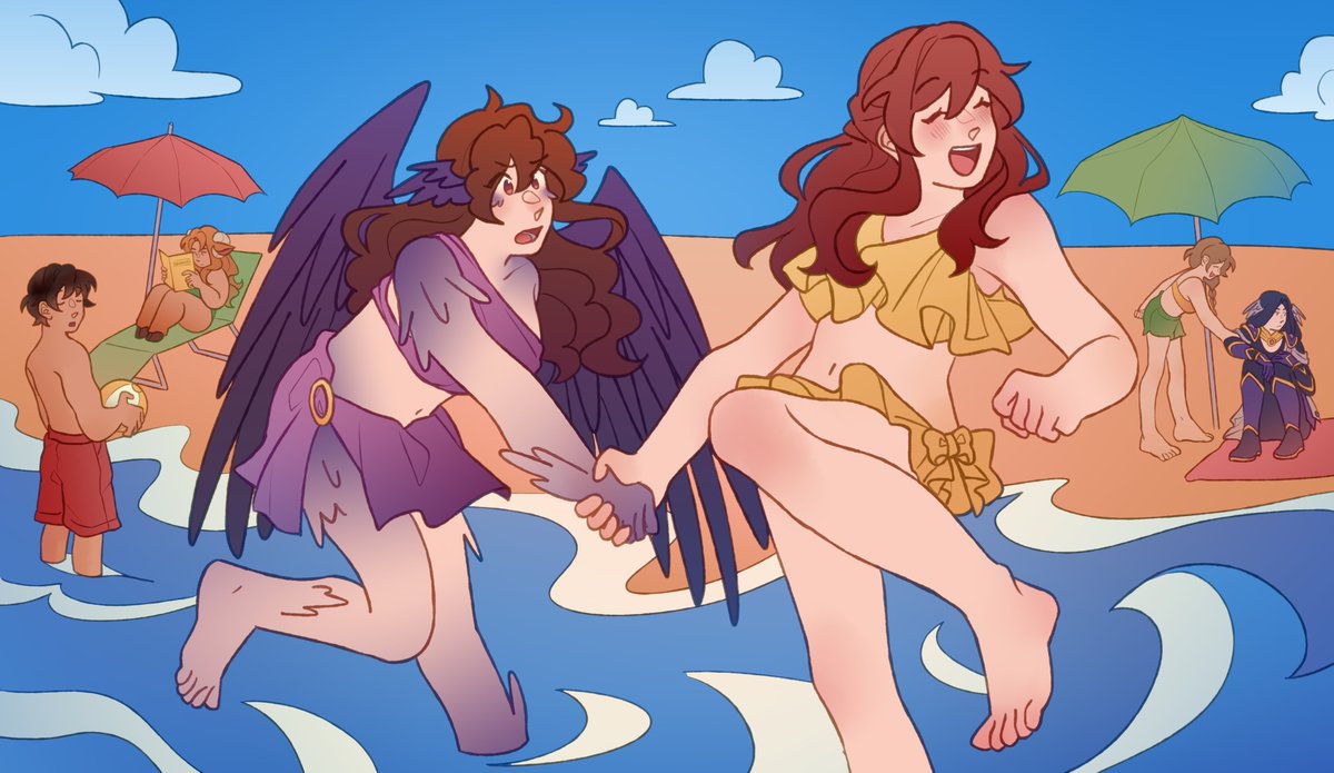 llirisdemar's tweet photo. yay today's pantheon episode was so much fun im so glad they got to chill at the beach https://t.co/5B1sf0Dmh5