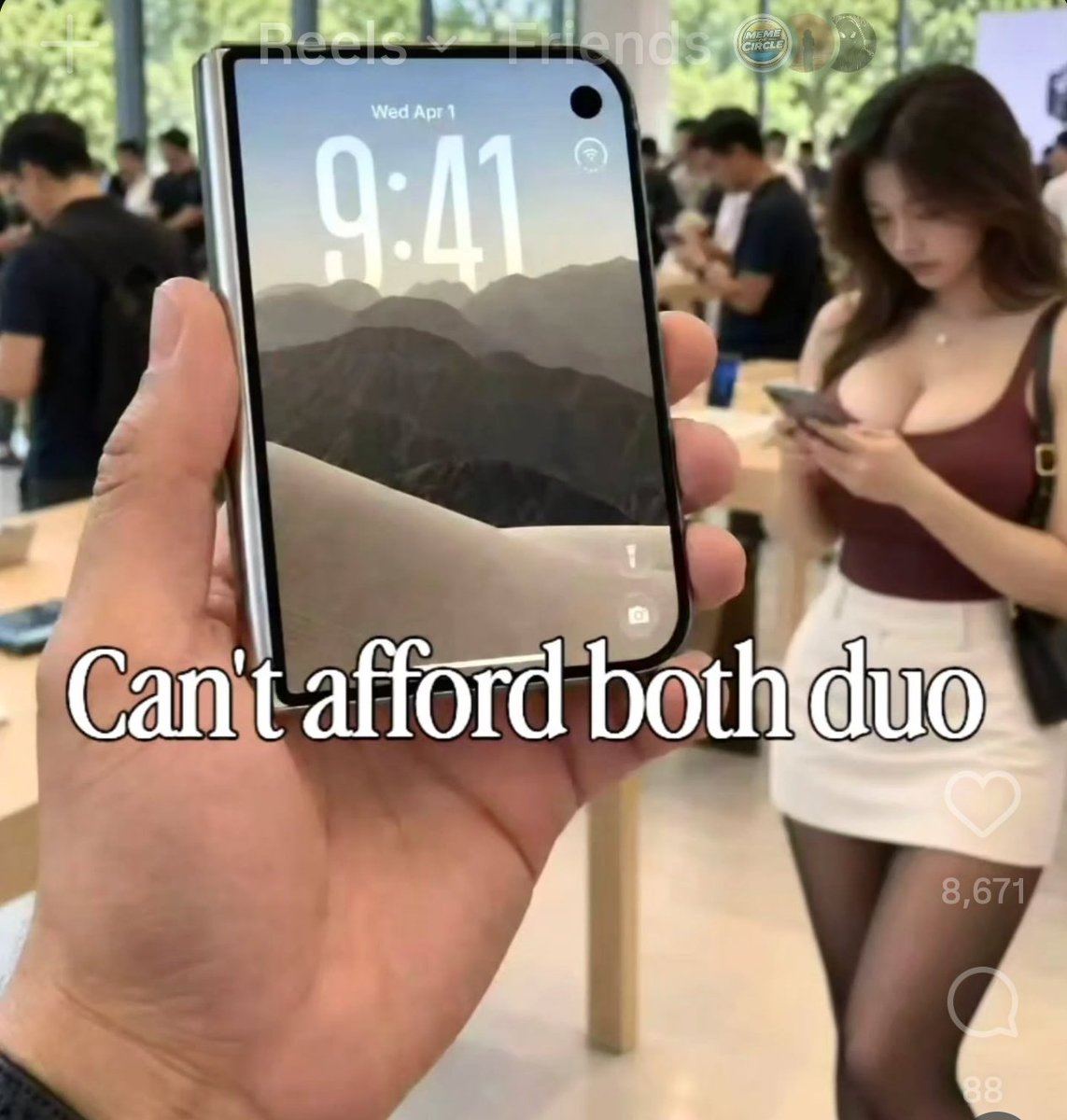 ItsRajAkash's tweet photo. iphone duo is possible but sadly not her https://t.co/n8oWTBcFI6