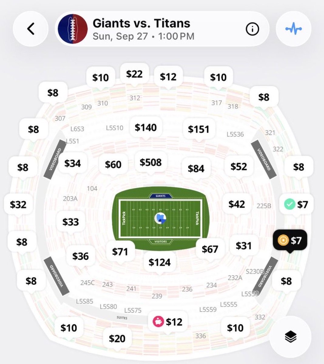MrButterworth0's tweet photo. @UMassFootball tickets worth more than @Giants Week 3 tickets.

What a time to be alive. https://t.co/VZ8akrm6BF
