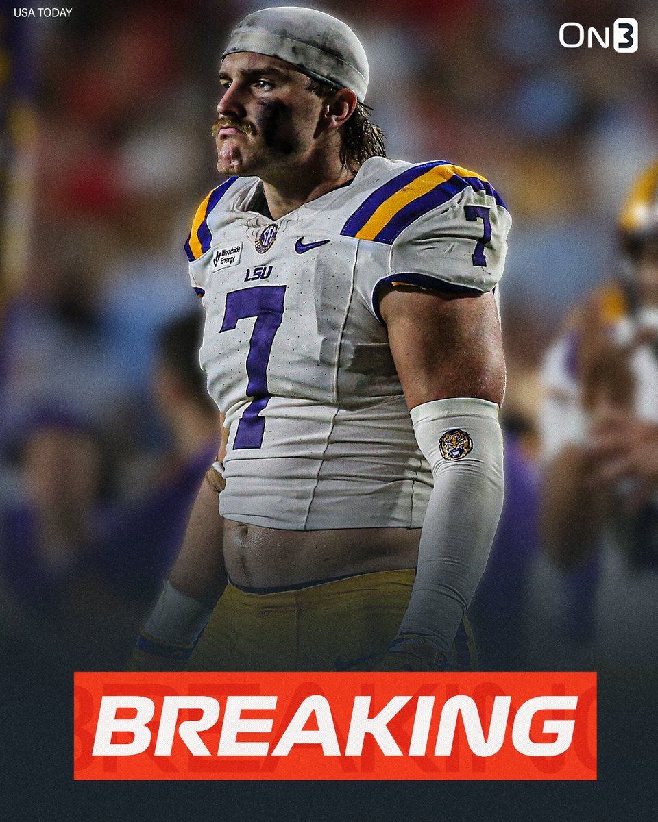 On3's tweet photo. NEW: LSU star LB Whit Weeks suffered a fracture in his right leg against Texas A&M, @PeteNakos and @walexander report. 

https://t.co/QuhbO6GBgW