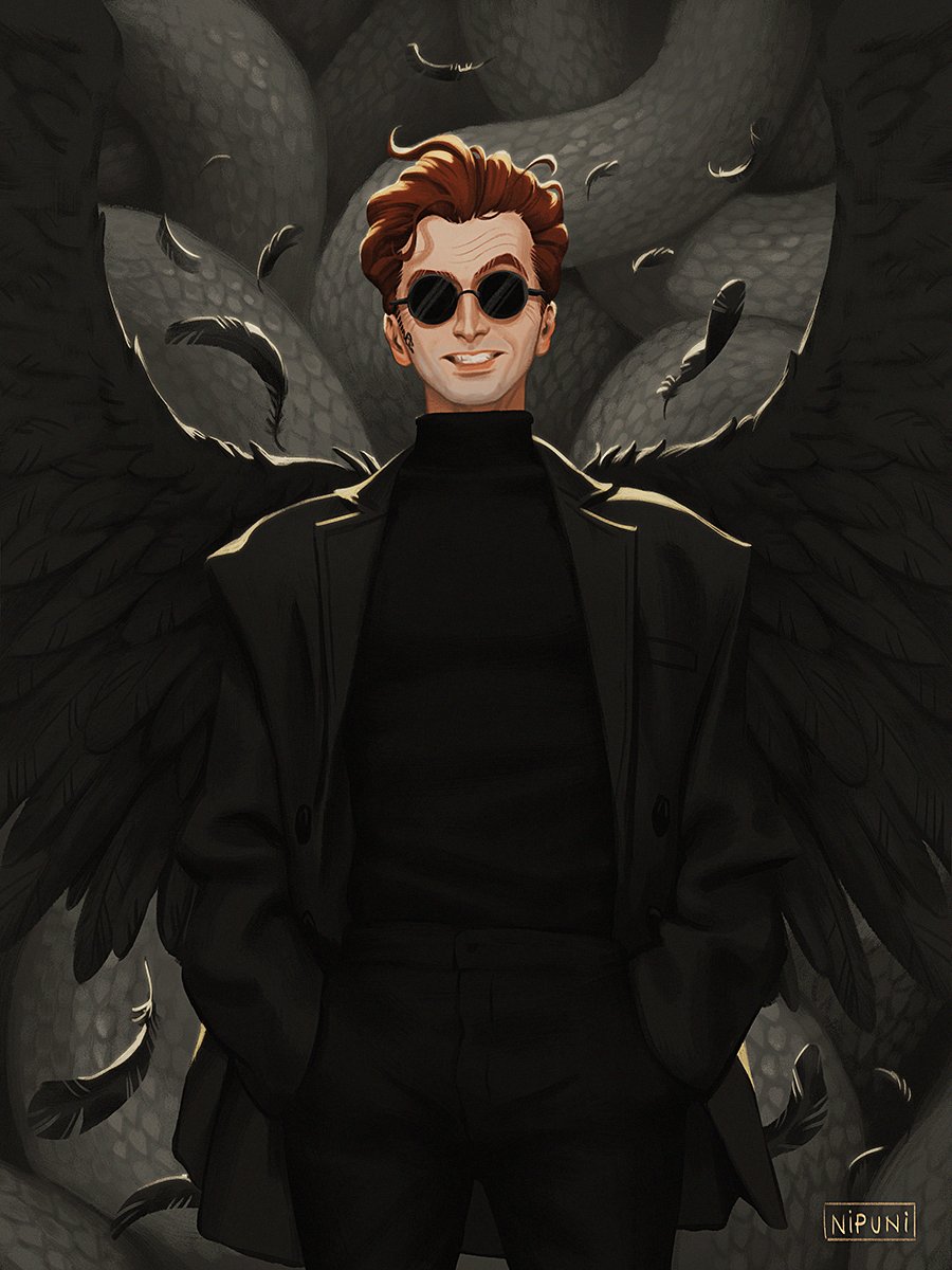 NipuniDraws's tweet photo. Anthony J. Crowley #goodomens #crowley #davidtennant https://t.co/JCCKcGS70p