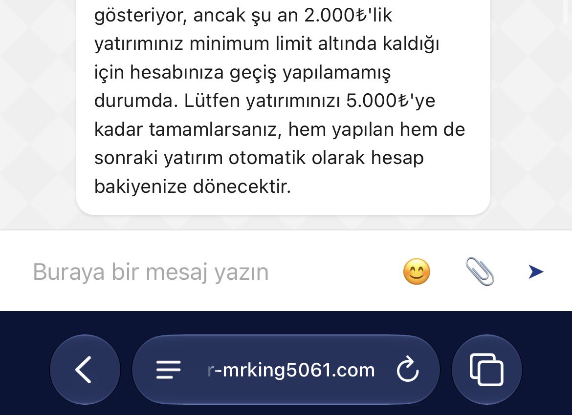 brahim22179469's tweet photo. @MrKingresmi01 Site dolandırıcı giriş yapmayın https://t.co/22gb2mmvHH