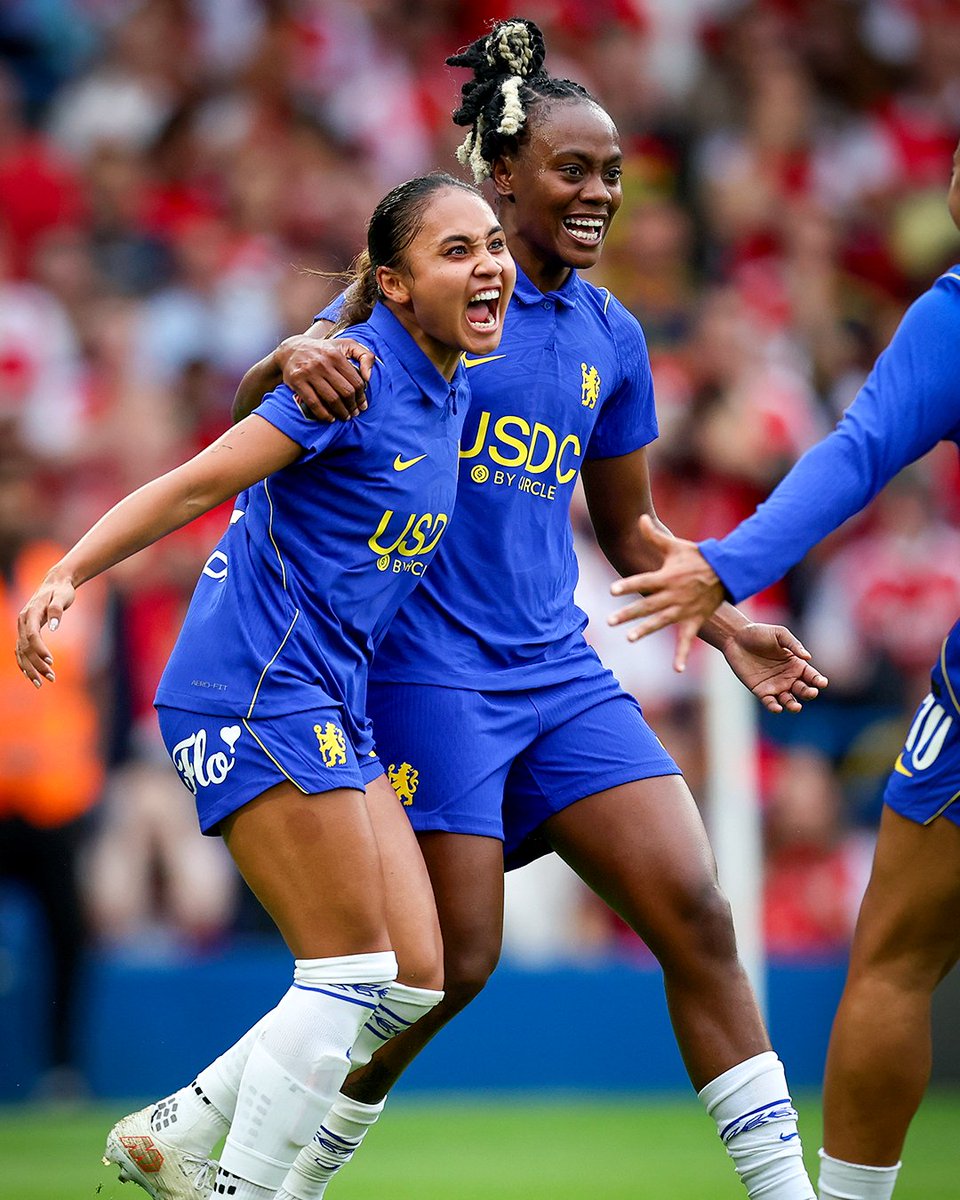 brfootball's tweet photo. Alyssa Thompson scored the winning goal as Chelsea beat Arsenal 1-0 in a London derby clash in the WSL 🇺🇸🔵 https://t.co/DwAeGc4KQv