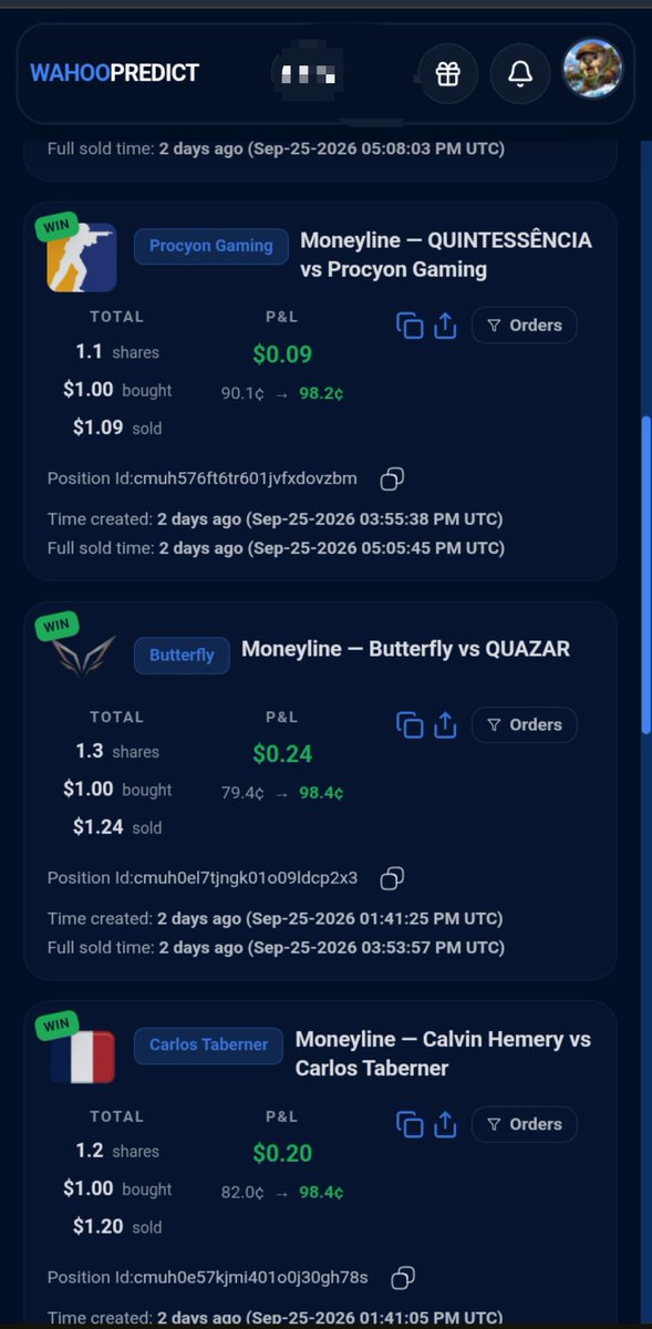 emex643824's tweet photo. TWEET 1
I made $50 profit this week on @Wahoopredict using a simple approach
In Crypto + football markets.

It's not luck but a simple strategy and 
I'm Sharing exactly how I did it 👇 https://t.co/g8ji1wXerJ