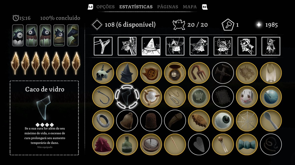 CasteloPatobah's tweet photo. Well Dweller finalizado com 100% de mapa e colecionáveis e a platina .

Um jogo incrível e que é exemplo vivo do porque amamos tanto videogames.  Análise em breve no @Patobah_ https://t.co/o0ZCypwgS3