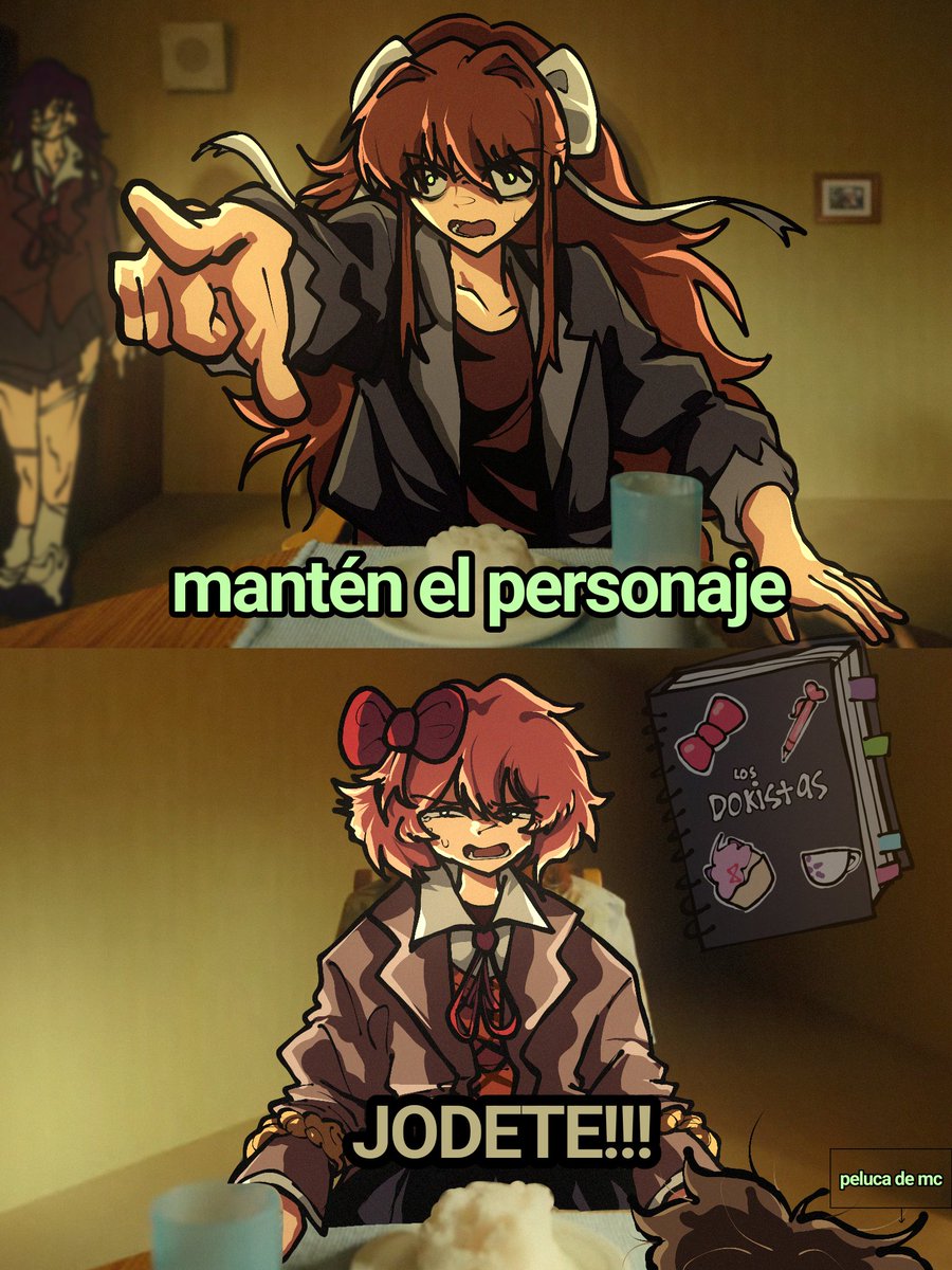 Dokistas's tweet photo. MANTÉN EL PERSONAJE
Aporte de @ElenaMiran13691 📦 

🦐
#DDLC #DokiDokiLiteratureClub #DDLCPlus #DDLCFanart #monikaddlc #sayoriddlc https://t.co/UXJ4UwrTMR