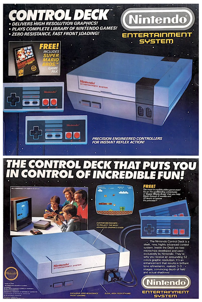 RetroNewsNow's tweet photo. The Nintendo Entertainment System (NES) was released nationwide 40 years ago, September 27, 1986 https://t.co/TNwJBa6g1I
