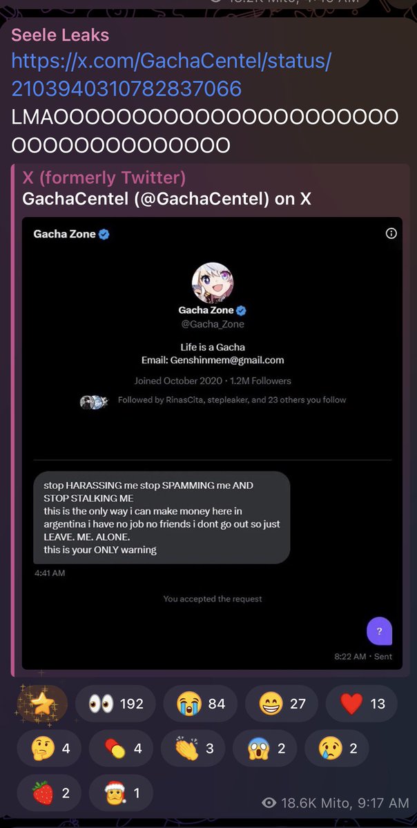 Path_Space's tweet photo. Even the leakers are tired of gacha zone 👀 https://t.co/gFr9jbvkIJ